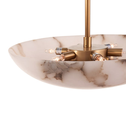 Wildwood Savino Veined Alabaster Cream Pendant