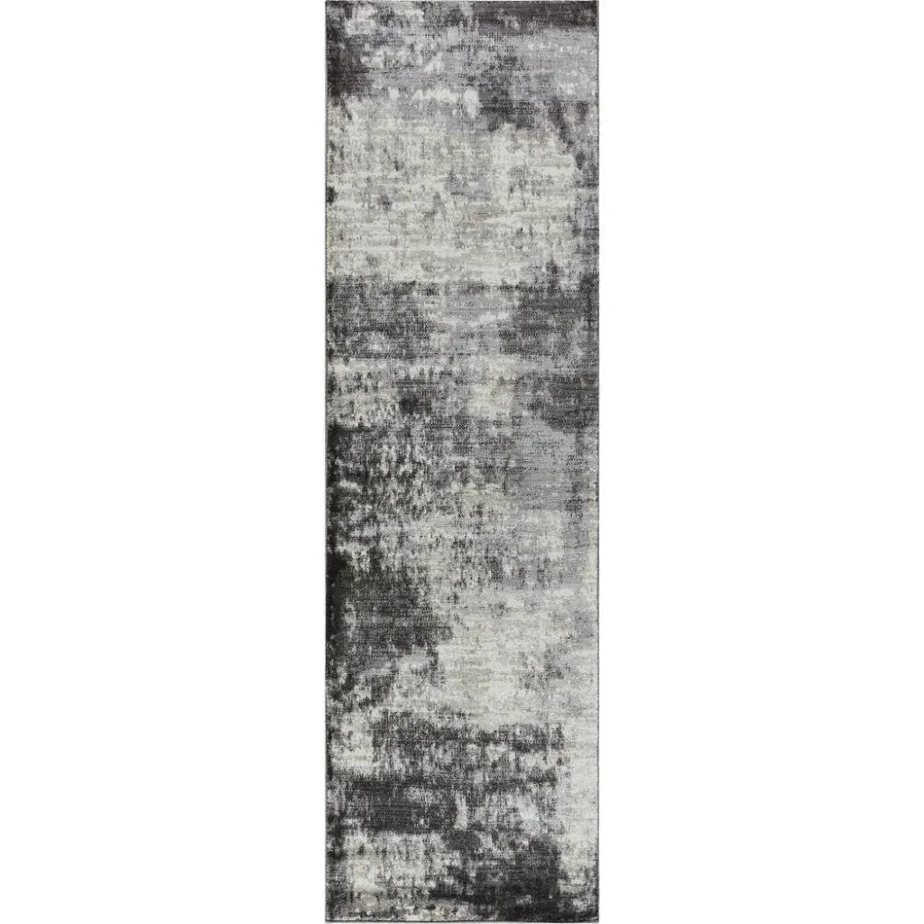 Dakh Abstract Brown Kitchen Hallway Runner Rug