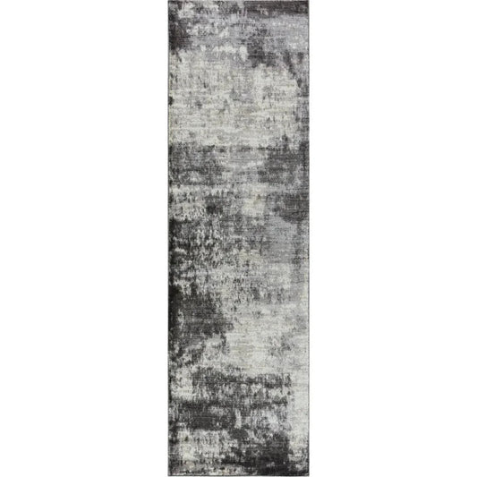 Dakh Abstract Brown Kitchen Hallway Runner Rug