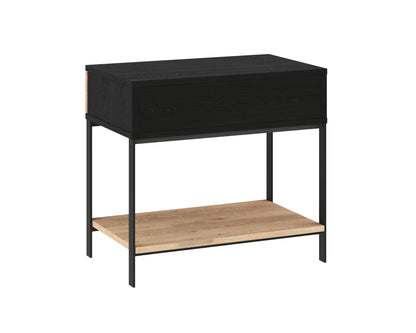 Rosso Nightstand Modern Design With Soft Closing Drawer