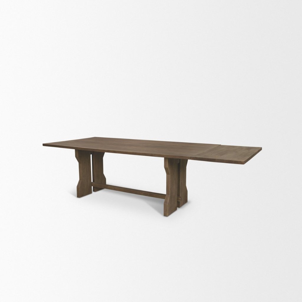 Rooke 84" Solid Wood Extendable Rectangular Dining Tabl -- view 4