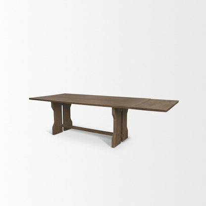 Rooke 84" Solid Wood Extendable Rectangular Dining Tabl -- view 4