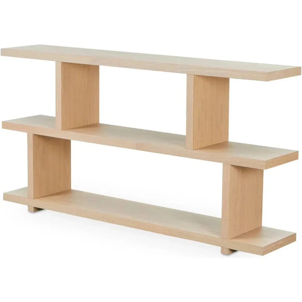 Miri Light Brown Wood Etagere -- view 3