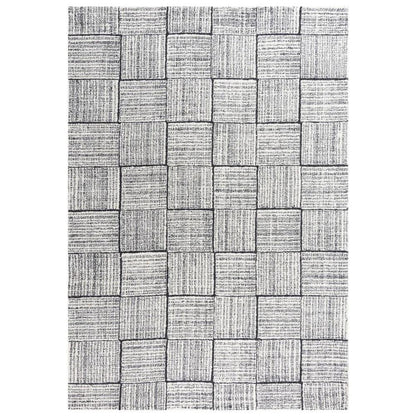 Ches Geometric Charcoal Area Rugs For Living Room