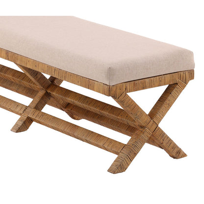 Furniture Classics Aria Fabric X-Base Bedroom Bench