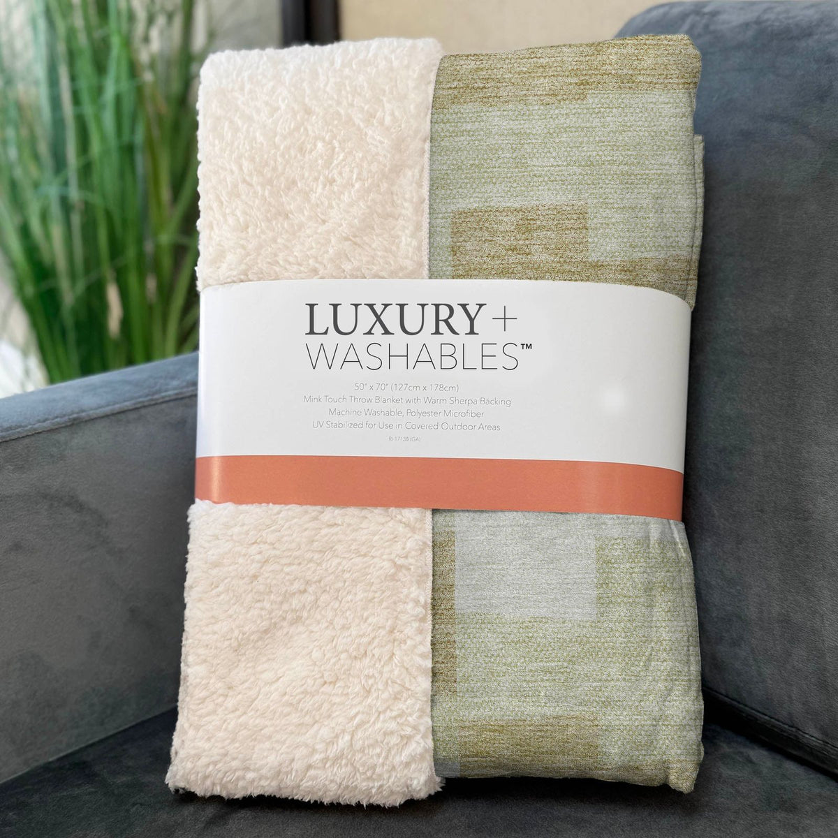 Flowing Harmony Beige Washable Indoor-Outdoor Rug