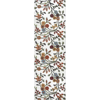 Ayat White Round Area Rugs For Dining Room - LOOMLAN - LOOMLAN - Area Rugs