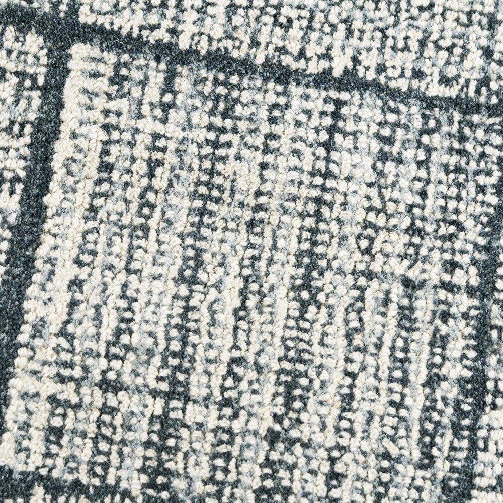 Chey Geometric Blue Area Rugs For Living Room -- blue