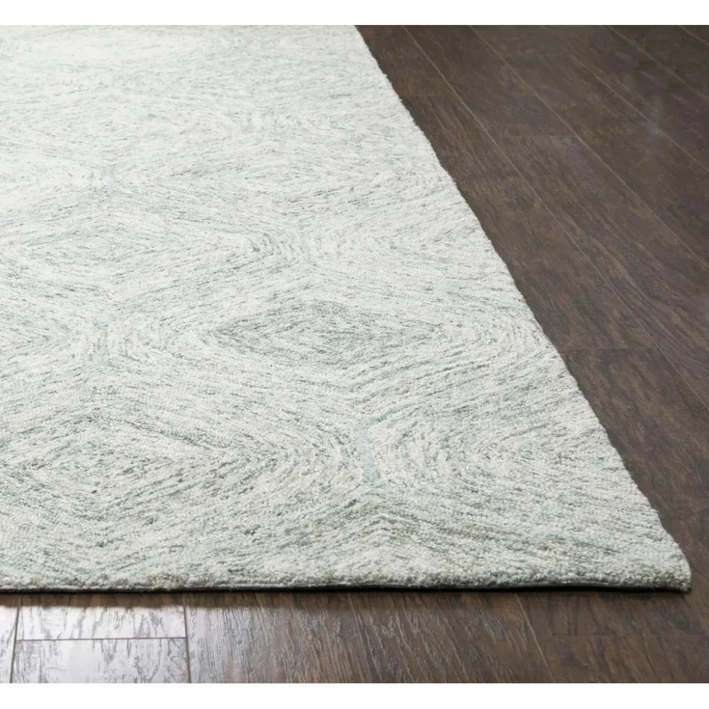 Chil Wool Green Hallway Kitchen Runner Rug -- green