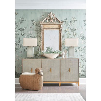 Chelsea House Huntington Rectangular Linen Shade Table Lamp