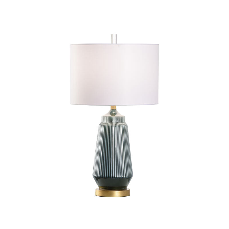 Wildwood Penelope Ceramic Deep Teal Glaze Table Lamp