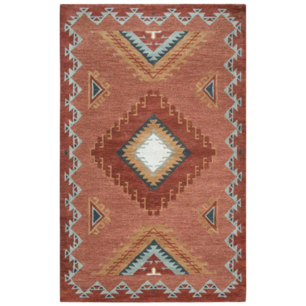 Bars Tribal Rust Large Area Rugs For Living Room