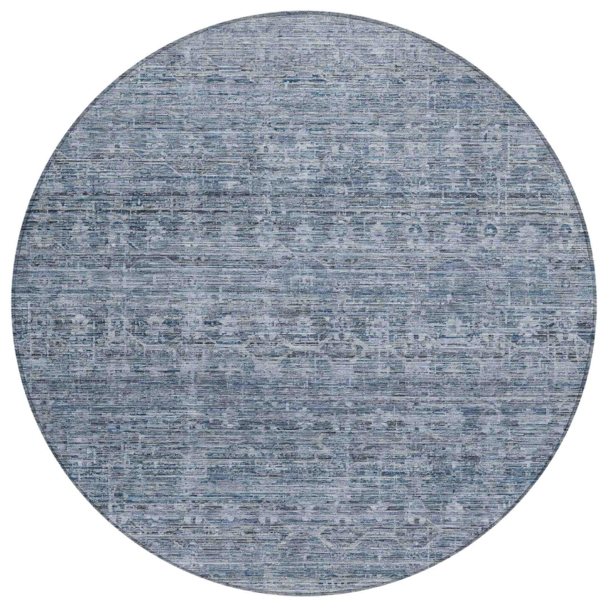 Irion Blue Washable Indoor-Outdoor Rug