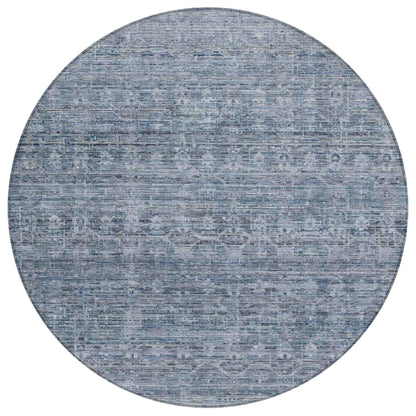 Irion Blue Washable Indoor-Outdoor Rug
