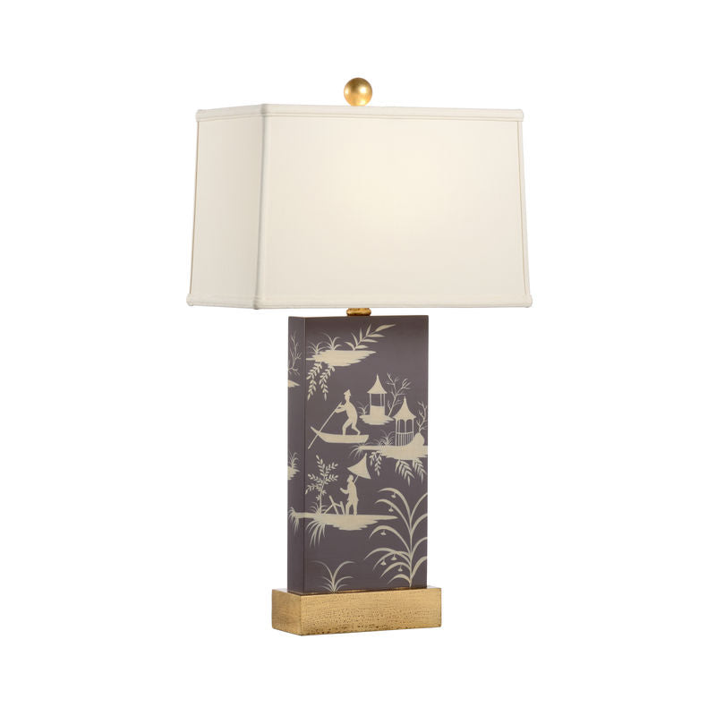 Chelsea House Chinoiserie Panel Hand Painted Table Lamp