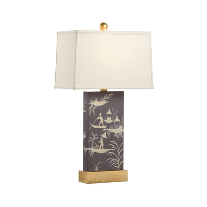 Chelsea House Chinoiserie Panel Hand Painted Table Lamp