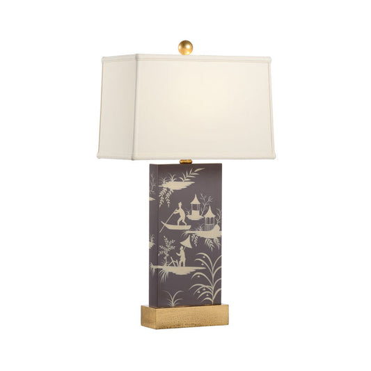 Chelsea House Chinoiserie Panel Hand Painted Table Lamp