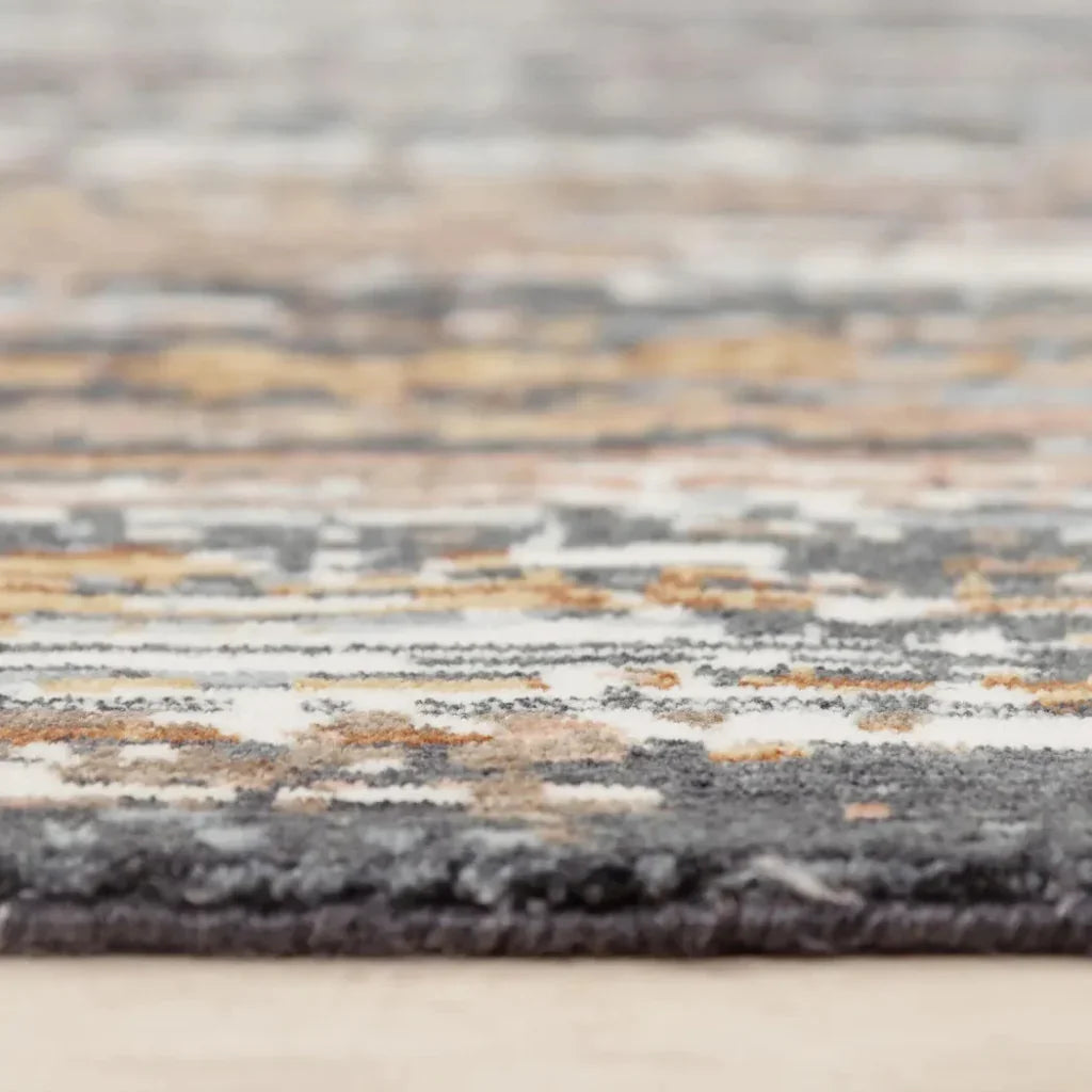 Burd Abstract Charcoal Large Area Rugs For Living Room - LOOMLAN - LOOMLAN - Area Rugs
