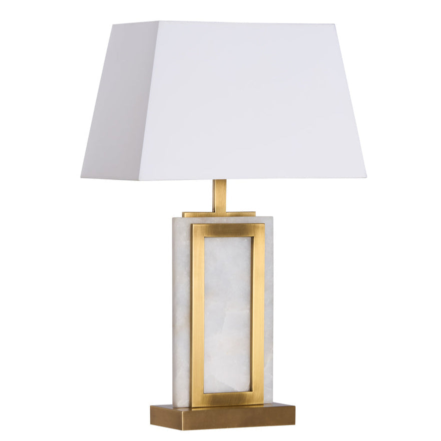 Wildwood Hopewell Alabaster White Table Lamp