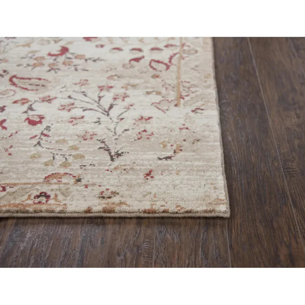 Arin Floral Red Large Area Rugs For Living Room -- red