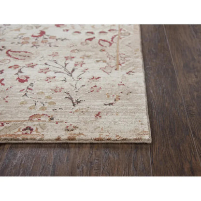 Arin Floral Red Large Area Rugs For Living Room -- red