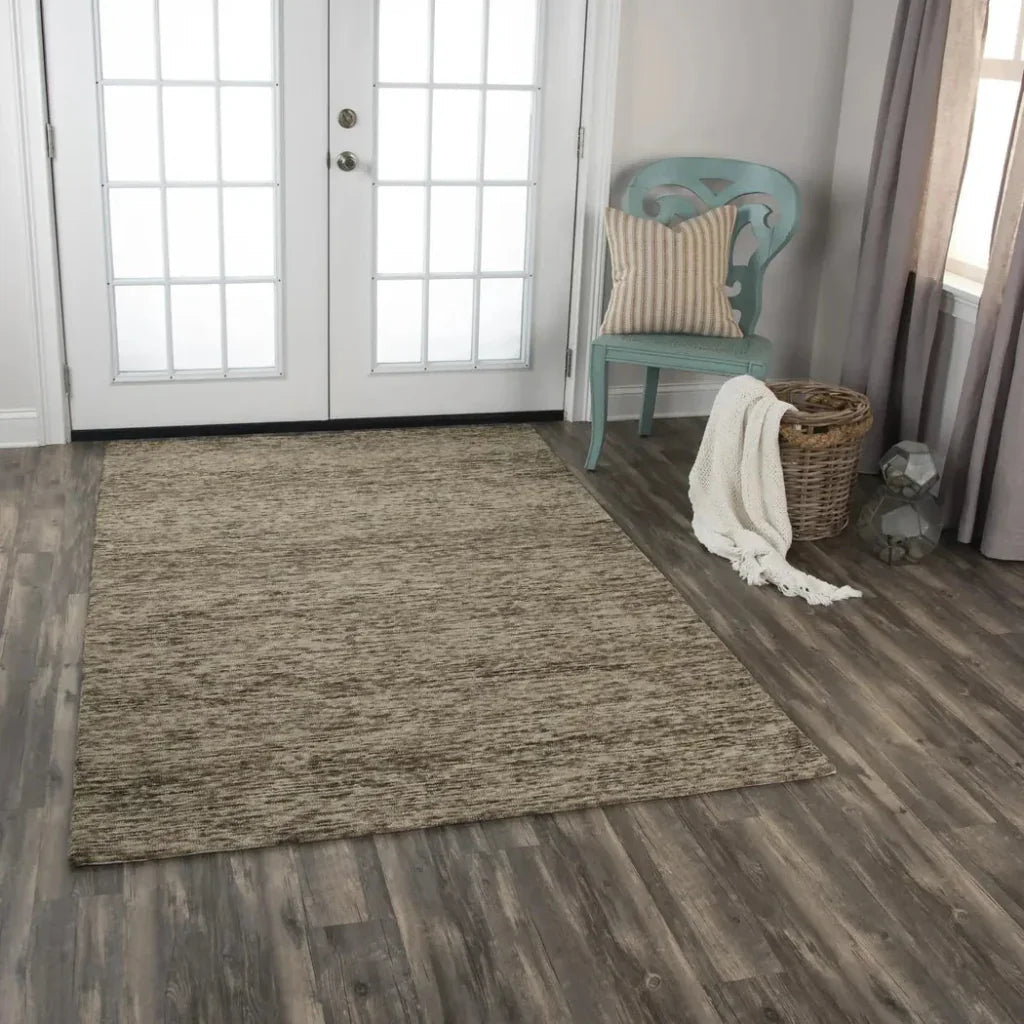 Byte Stripe Brown Area Rugs For Living Room -- brown