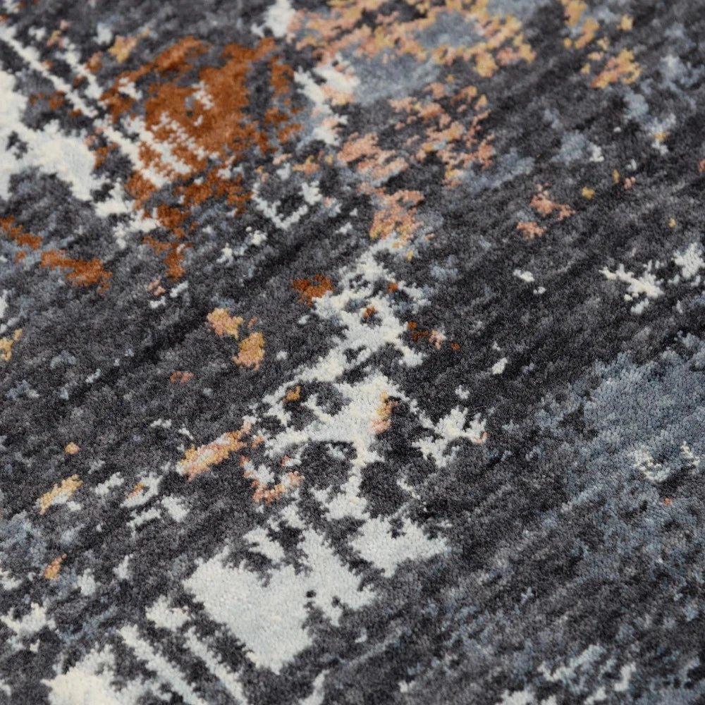 Cale Abstract Blue Large Area Rugs For Living Room - LOOMLAN - LOOMLAN - Area Rugs