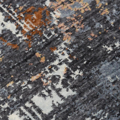 Cale Abstract Blue Large Area Rugs For Living Room - LOOMLAN - LOOMLAN - Area Rugs
