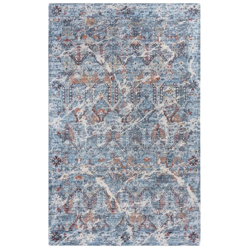Cyri Geometric Blue/ Beige Large Area Rugs