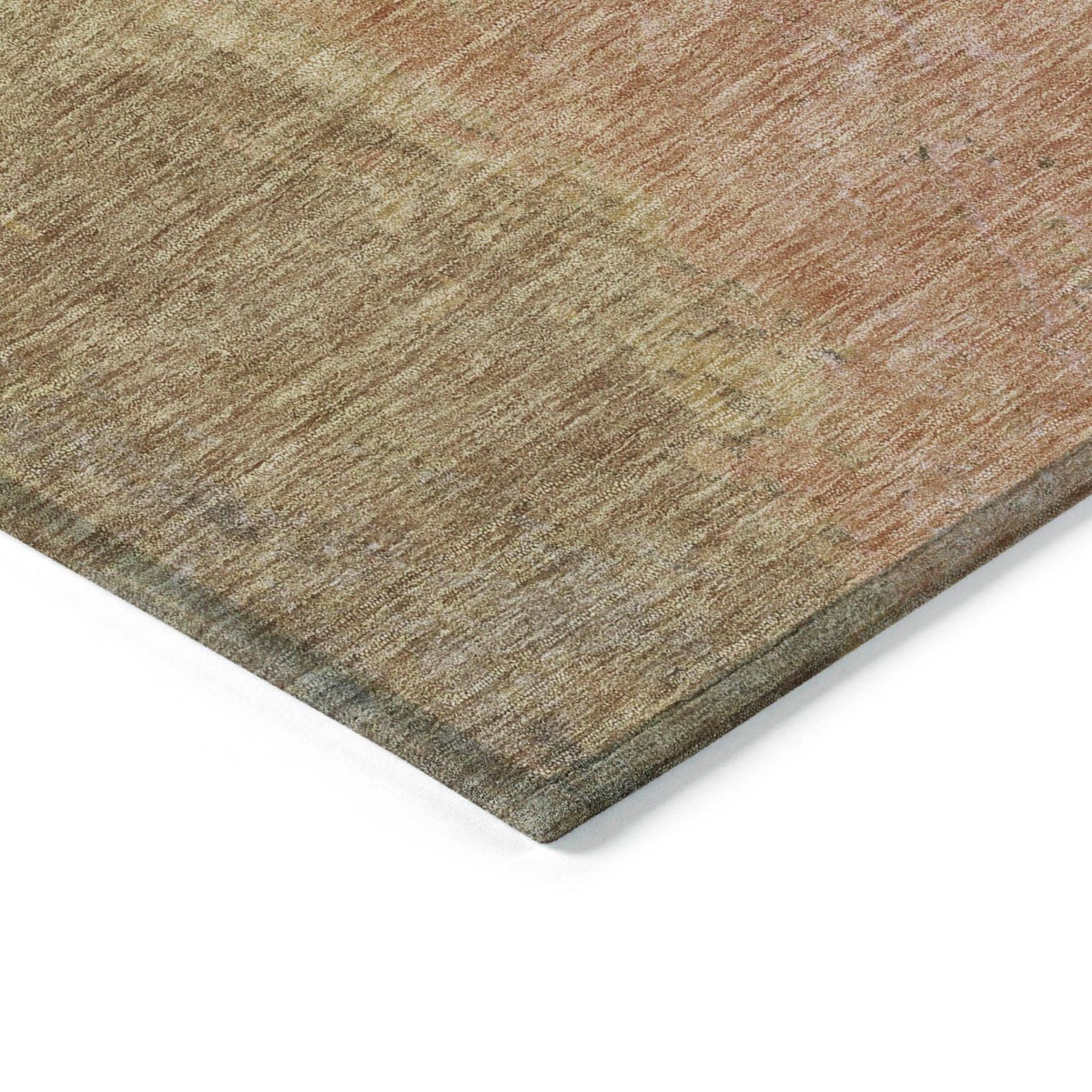 Iriion Brown Washable Indoor-Outdoor Rug