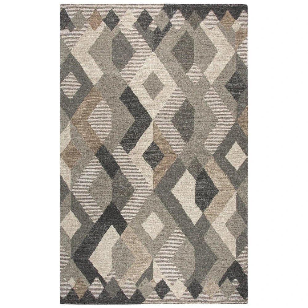 Bong Geometric Brown Large Area Rugs For Living Room
