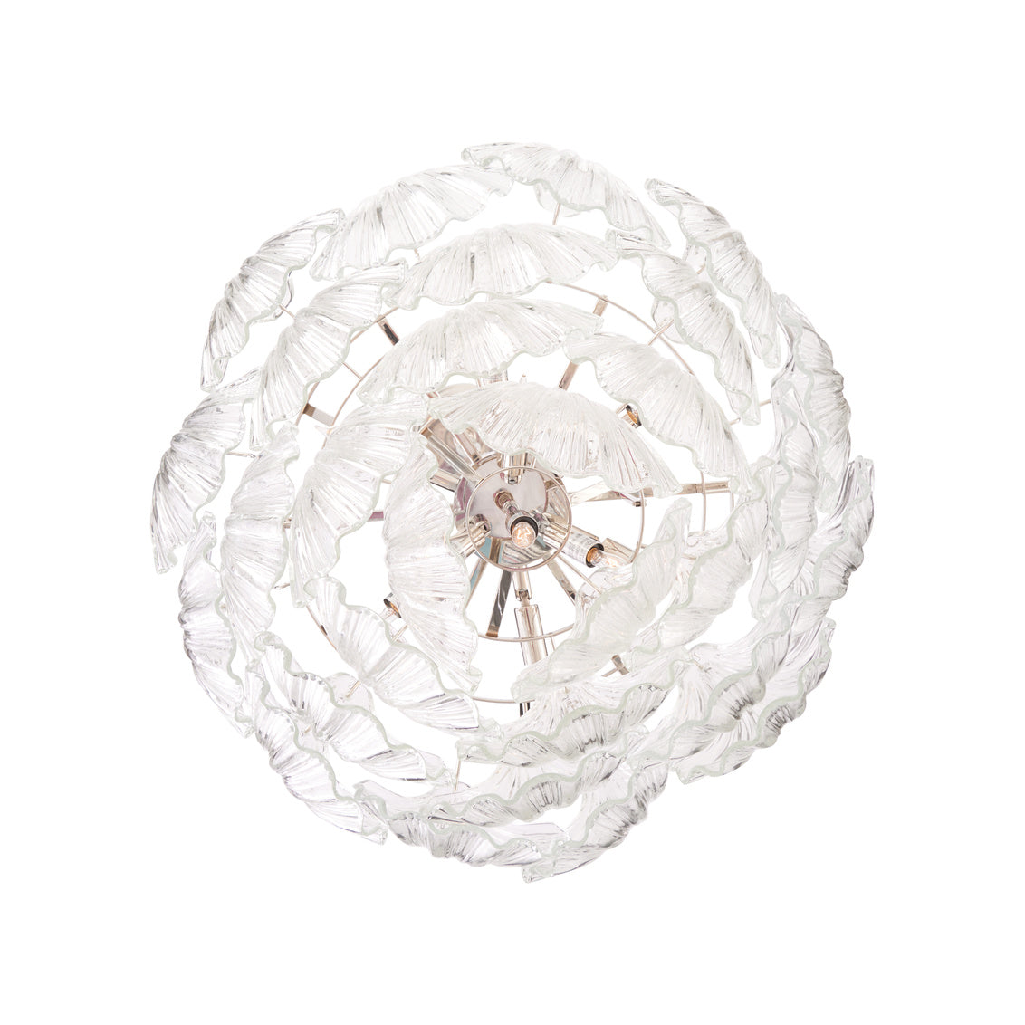 Shell Striking Glass Chandelier