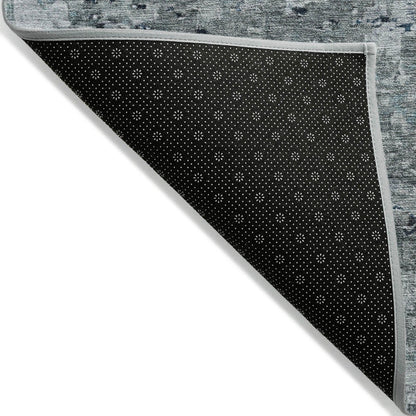 Iriain Denim Washable Indoor-Outdoor Rug
