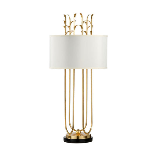 Wildwood Julianne Natural Black Marble Base Table Lamp