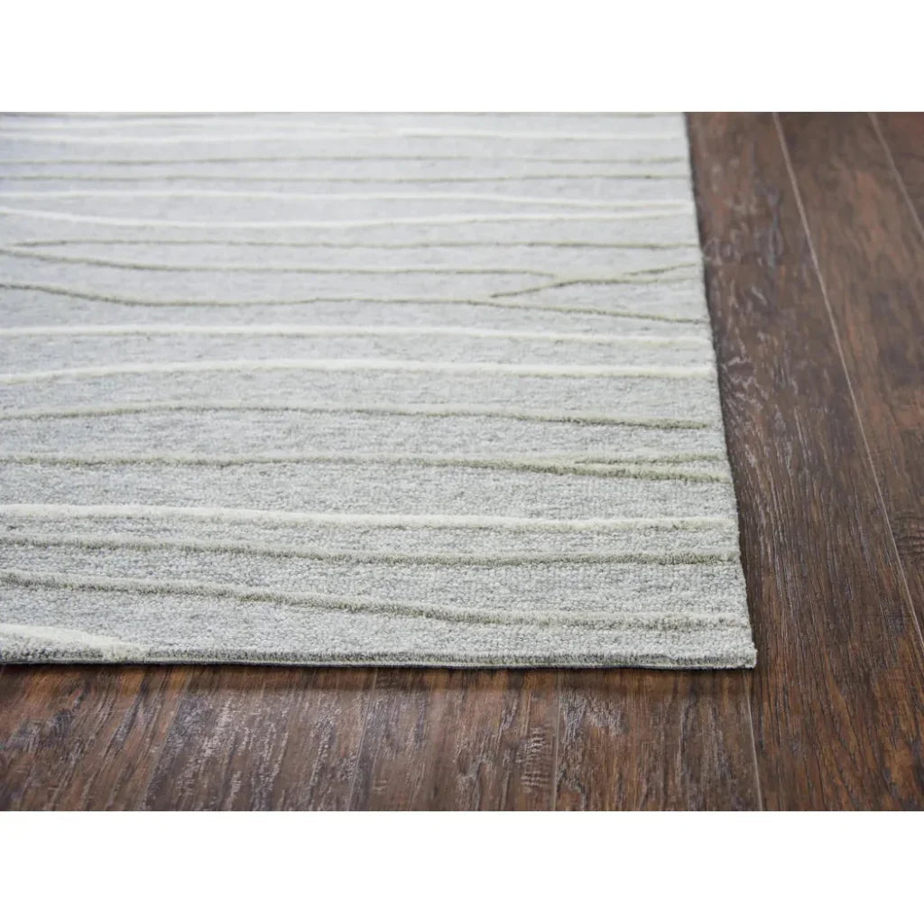 Bool Lines Gray Large Area Rugs For Living Room -- gray
