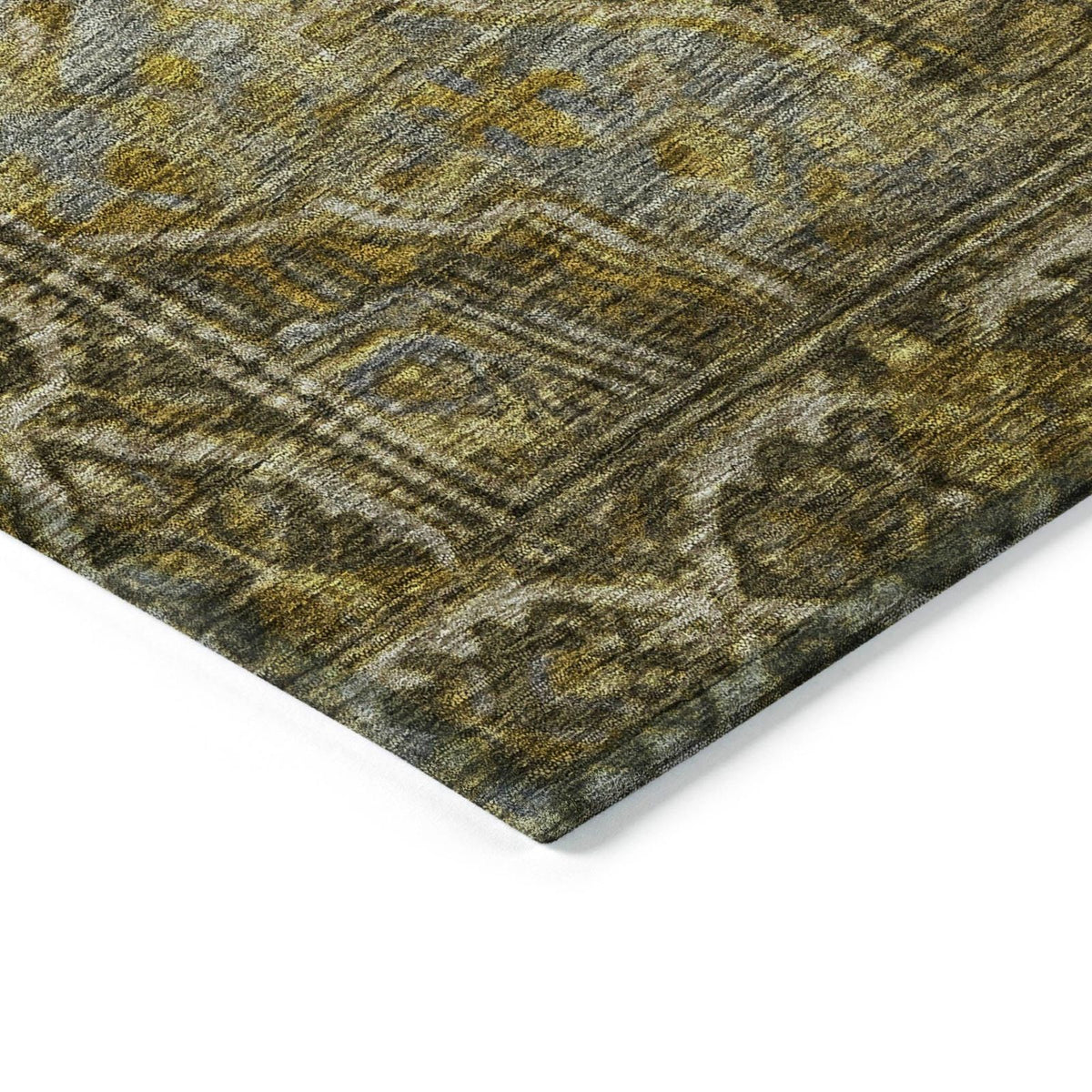 Kaelanor Brown Washable Indoor-Outdoor Rug