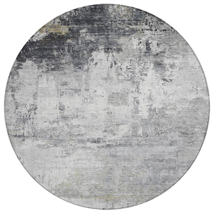 Kaelira Gray Washable Indoor-Outdoor Rug