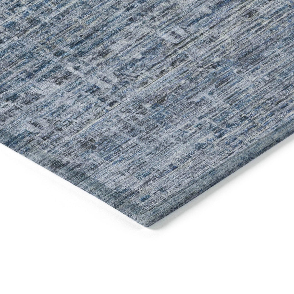 Irion Blue Washable Indoor-Outdoor Rug