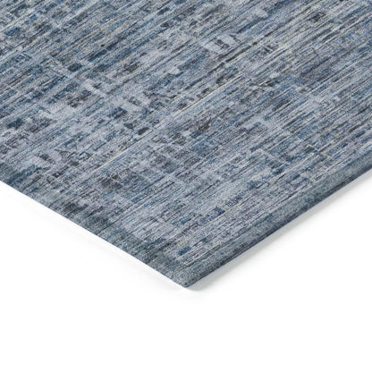 Irion Blue Washable Indoor-Outdoor Rug