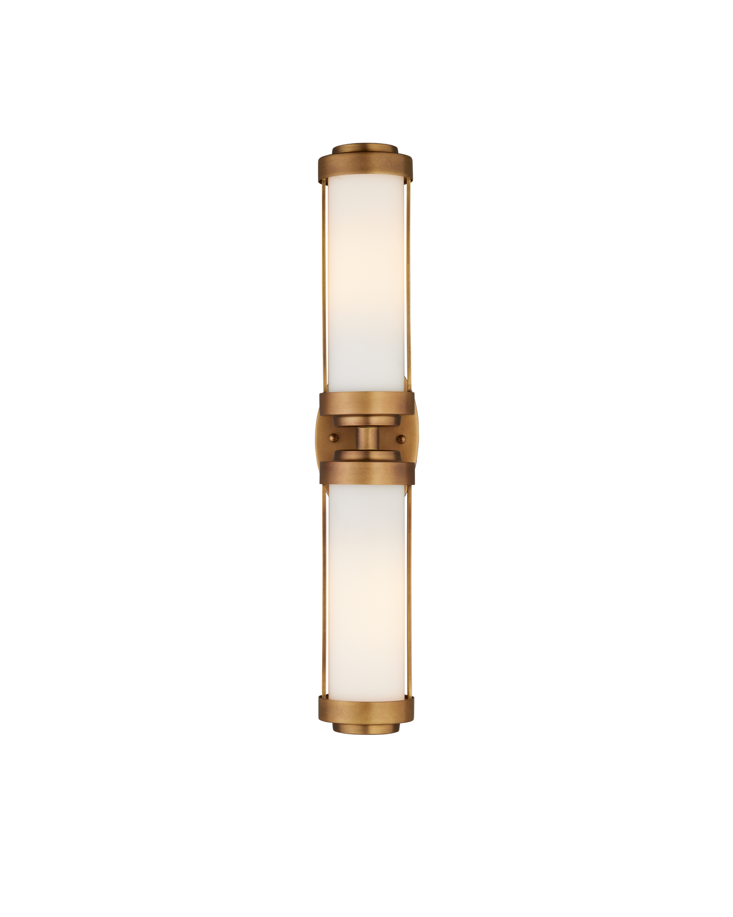 Bowland Metal and Glass Gold Bath Wall Sconce