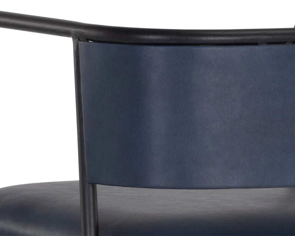 Brenan Leather Upholstered Elegant Counter Stool