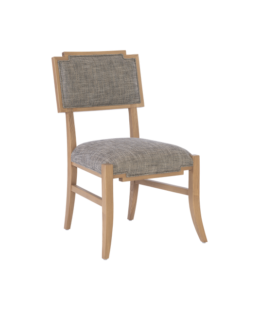 Melanie Blonde Wood Brown Armless Side Chair