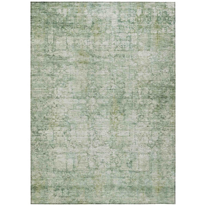 Kaelien Green Washable Indoor-Outdoor Rug