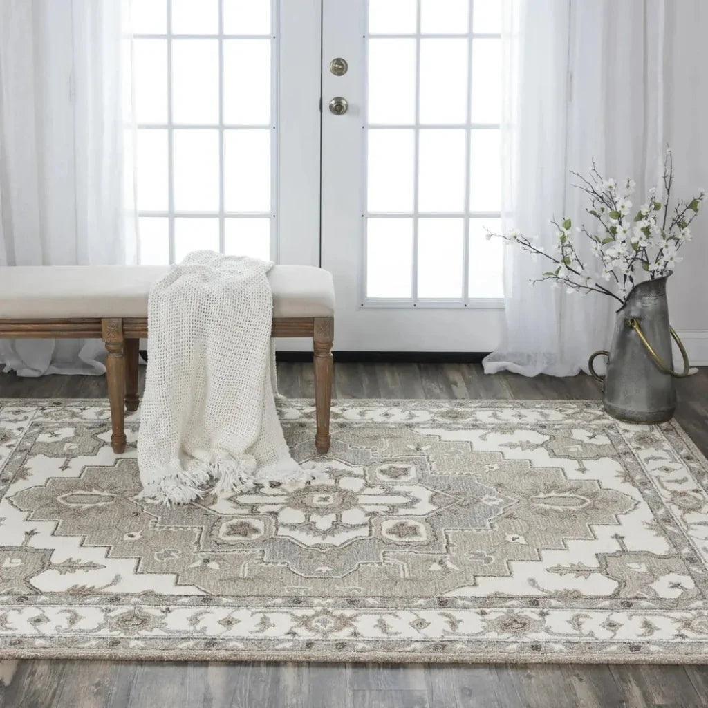 Badu Traditional Brown Living Room Rug -- brown