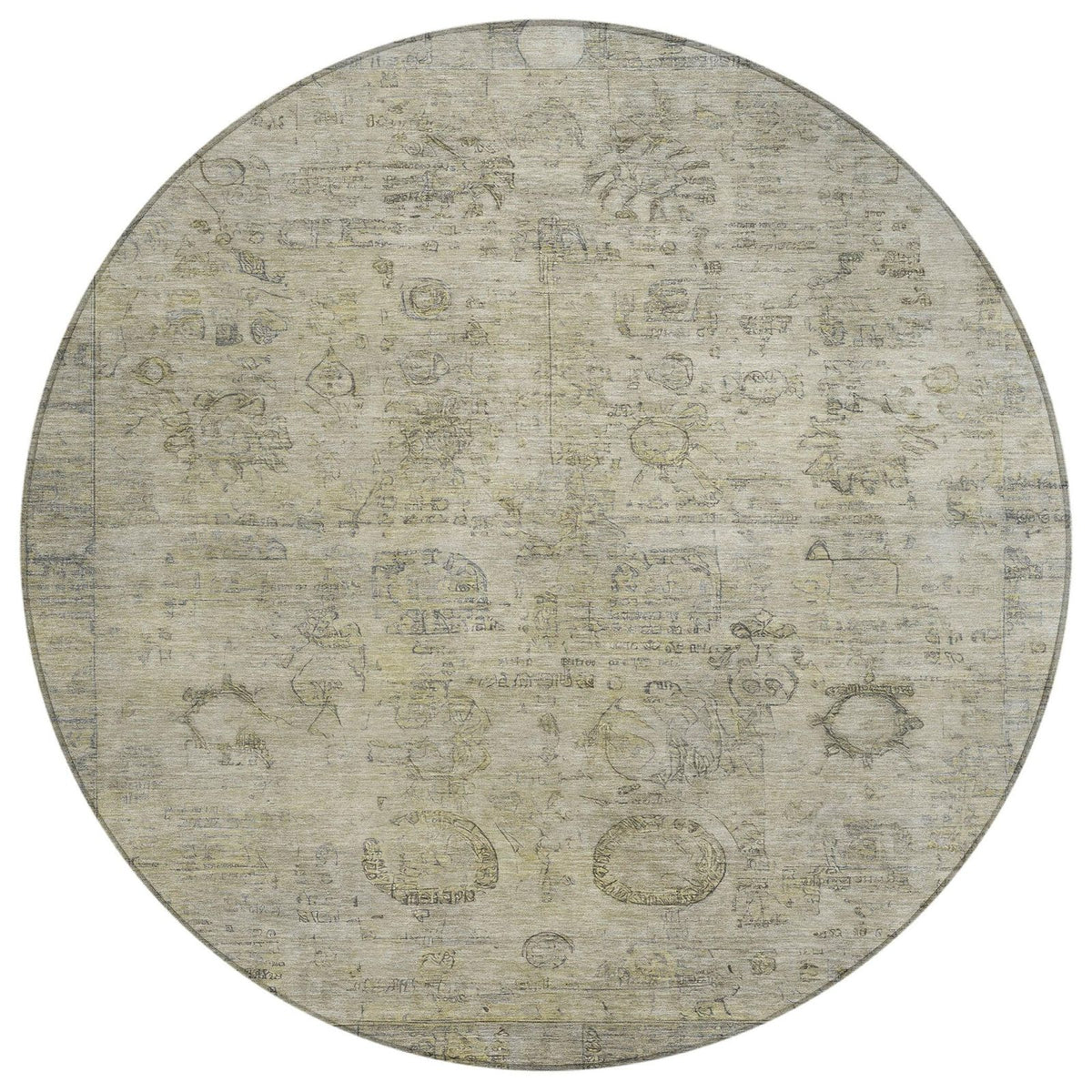 Laeanor Brown Washable Indoor-Outdoor Rug