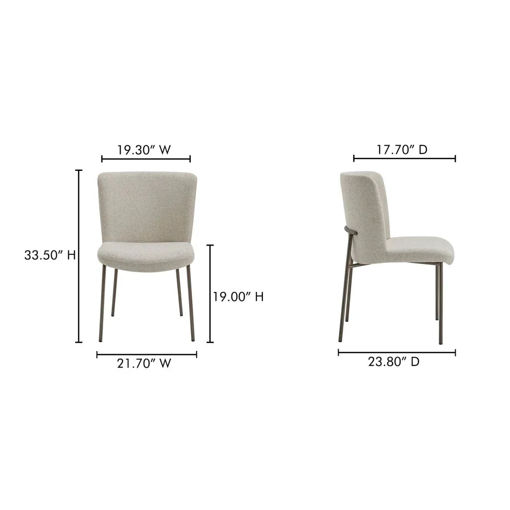 Early Curved Back Dining Chair (Set Of 2) - LOOMLAN - Moe's Home - Dining Chairs