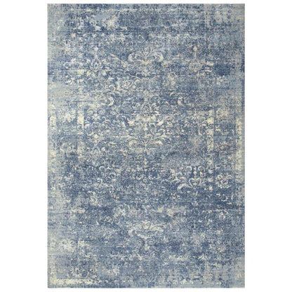 Curn Floral Blue Large Area Rugs For Living Room