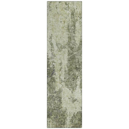 LOOMLAN Rugs Ebonelle Green Washable Indoor-Outdoor Rug