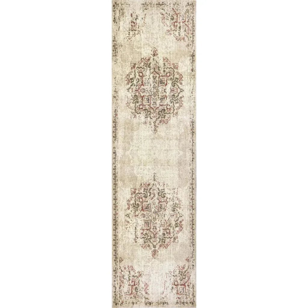 Dido Medallion Beige Large Area Rugs For Living Room - LOOMLAN - LOOMLAN - Area Rugs
