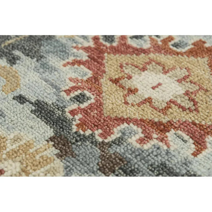 Acra Border Dark Gray Large Area Rugs For Living Room - LOOMLAN - LOOMLAN - Area Rugs
